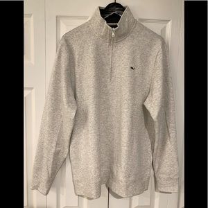 1/4 Zip Heather Grey Vineyard Vines sweater